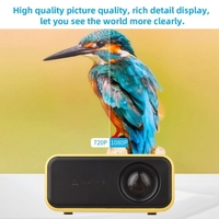 YZ03 Mini projecteur LED Projecteur vidéo portable à affichage LCD 800 Lumens 320x240 Pixel pour les films en plein air de cinéma maison