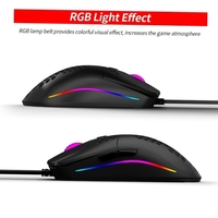 ZELOTES C-7 Souris filaire USB Souris de jeu RVB 16000DPI Souris de jeu d