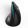 ZELOTES F-36 Souris verticale sans fil Bluetooth 2.4G Lumière polychrome Programmation à 8 touches Souris de jeu à cinq DPI intégrée Batterie au lithium 730mah Noir