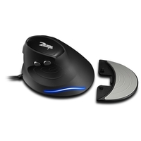 ZELOTES T-30 souris optique filaire souris verticale souris de jeu filaire USB souris ergonomique 6 touches avec 4 DPI réglables pour ordinateur portable PC