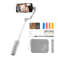 ZHIYUN stabilisateur de cardan à 3 axes COMBO pour Smartphone avec Mini trépied LED étui de transport de lumière de remplissage