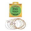 ZIKO DCZ-010 Cordes de guitare acoustique extra légères Fil en alliage hexagonal Fil de laiton résistant à la corrosion Ensemble de 6 cordes Accessoires pour instruments de musique