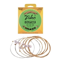 ZIKO DCZ-010 Cordes de guitare acoustique extra légères Fil en alliage hexagonal Fil de laiton résistant à la corrosion Ensemble de 6 cordes Accessoires pour instruments de musique