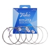 ZIKO DN-009 Cordes de guitare extra-légères pour guitares électriques Hexagonal Core Namo Coating Nickel Winding 6pcs Strings Set