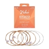 ZIKO DP-010 cordes de guitare acoustique Extra légères fil en alliage hexagonal phosphore Bronze enroulé résistant à la Corrosion ensemble de 6 cordes