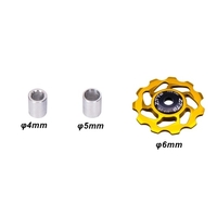 ZTTO 11T VTT Vélo Dérailleur Arrière Roue Jockey En Céramique Roulement Poulie CNC Vélo De Route Guide Rouleau Rouleau 4mm 5mm 6mm