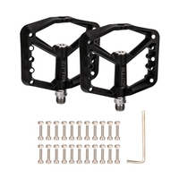 ZTTO vtt pédales de vélo de montagne en nylon fibre plate-forme de vélo pédales plates anti-dérapant 9/16 pouces roulement scellé pour BMX vtt vtt vélo de route