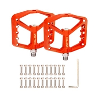 ZTTO vtt pédales de vélo de montagne en nylon fibre plate-forme de vélo pédales plates anti-dérapant 9/16 pouces roulement scellé pour BMX vtt vtt vélo de route