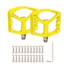 ZTTO vtt pédales de vélo de montagne en nylon fibre plate-forme de vélo pédales plates anti-dérapant 9/16 pouces roulement scellé pour BMX vtt vtt vélo de route