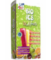 10 sucettes de glace multifruits parfums exotiques Bio Ice