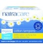 10 Tampons super sans applicateur en coton Natracare