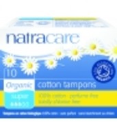 10 Tampons super sans applicateur en coton Natracare