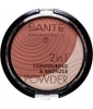2 en 1 Contouring et Poudre bronzante N°1 Light Medium Sante