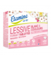 30 tablettes lessive spéciale blanc et couleur Fleur de coton Etamine du Lys