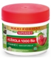 Acérola Bio 1000 Vitamine C maxi pot de 60 Super Diet