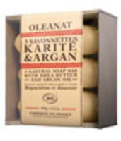 Barquette de 3 Savonnettes Karité Argan Oleanat