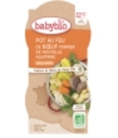 Bol Menu du jour Pot au feu de Boeuf de Nouvelle Aquitaine Dès 12 mois 2 x Babybio