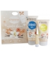 Coffret Winter dream senteur vanille gel douche + lait corps + baume à Benecos