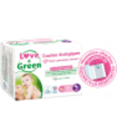 Couches Hypoallergéniques T4+ (9/20Kg) Love and Green