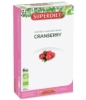 Cranberry Bio 20 ampoules de 15ml soit Super Diet