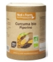 Curcuma + Pipérine Bio 200 Nat et Form