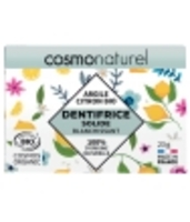 Dentifrice solide blanchissant argile et citron bio Cosmo Naturel