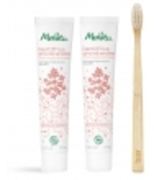 Duo Dentifrice Gencives sensibles Badiane Girofle 75ml+ brosse à dents bambou Melvita