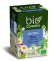 Infusion Détente bio libère votre stress 20 sachets Bio Conseils