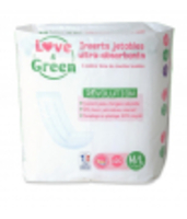 Inserts jetables hypoallergéniques pour Couche Lavable Taille M/L Love and Green