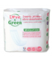 Inserts jetables hypoallergéniques pour Couche Lavable Taille S/M Love and Green