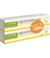 Lot de 2 Dentargile reminéralisant au Citron gencives irritées Cattier