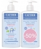 Lot de 2 Eaux nettoyantes micellaires bébé Amande douce Calendula 500ml 50% sur la Cattier