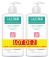 Lot de 2 lait Corps Nourrissant Karité Géranium 2 x Cattier