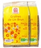Lot de 2 paquets de graines de lin brun Celnat