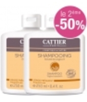Lot de 2 Shampoing au soluté de yoghourt,  usage fréquent 250ml,  le 2ème à Cattier