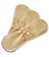 Lot de 3 serviettes régulières lavables jour Chanvre Lulu Nature