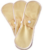Lot de 3 serviettes régulières lavables jour Coton bio Lulu Nature
