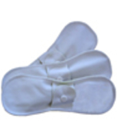 Lot de 3 serviettes régulières lavables jour Coton bio Lulu Nature