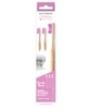 Manche Brosse à dents et 3 têtes interchangeable adultes violet Humble Brush