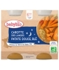 Petits Pots Bonne Nuit Carotte Patates Douces Blé dès 6 mois Babybio