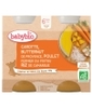 Petits Pots Carotte Butternut Poulet fermier Riz de Camargue dès 6 mois Babybio