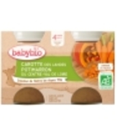 Petits pots Carottes des Landes Potimarron 2x130g dès 4 mois Babybio