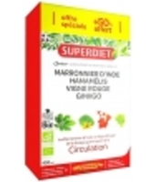 Quatuor Circulation Bio 20 ampoules + 10 offertes x 15ml Super Diet