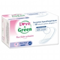 Serviettes incontinence nuit Love and Green