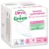 Serviettes ULTRA normal avec ailettes Love and Green