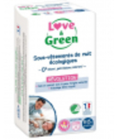 Sous vêtements de nuit enfants 8 à 15ans Love and Green