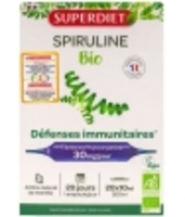 Spiruline Bio 20 ampoules de Super Diet