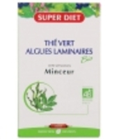 Thé Vert Algues Laminaires Bio Minceur 20 ampoules de 15ml soit Super Diet