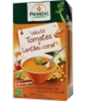 Velouté de Tomates et lentilles corail Primeal
