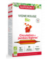 Vigne rouge Bio 20 ampoules de Super Diet